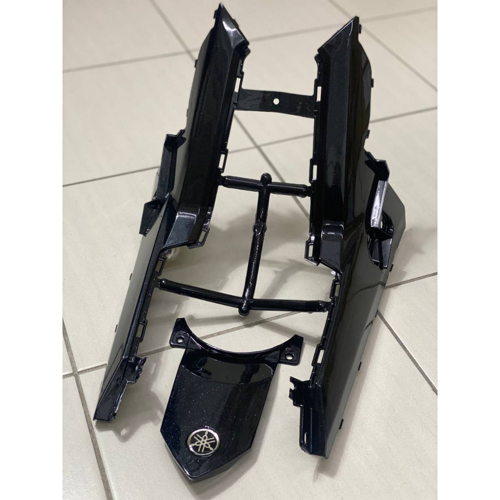 COVERSET BODYSET MOTORSIKAL YAMAHA Y15 Y15ZR V1 V2 BLACK HITAM FIRE API VELOZI F1 DOCTOR 024 SIAP TANAM