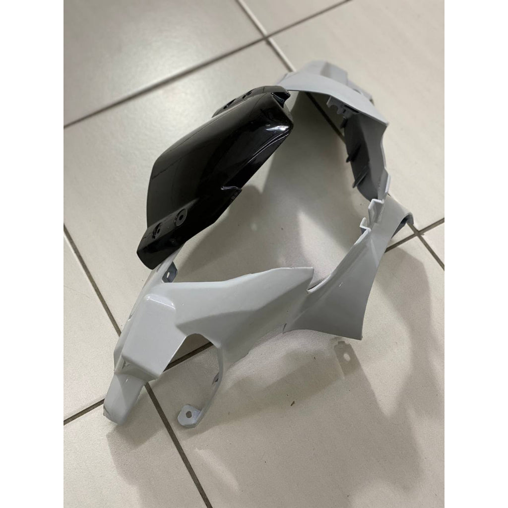 COVERSET BODYSET YAMAHA LC LC135 V6 V7 DR EXCITER RC WHITE PUTIH STRIPE TANAM CODE 017 DOCTOR EDITION OEM