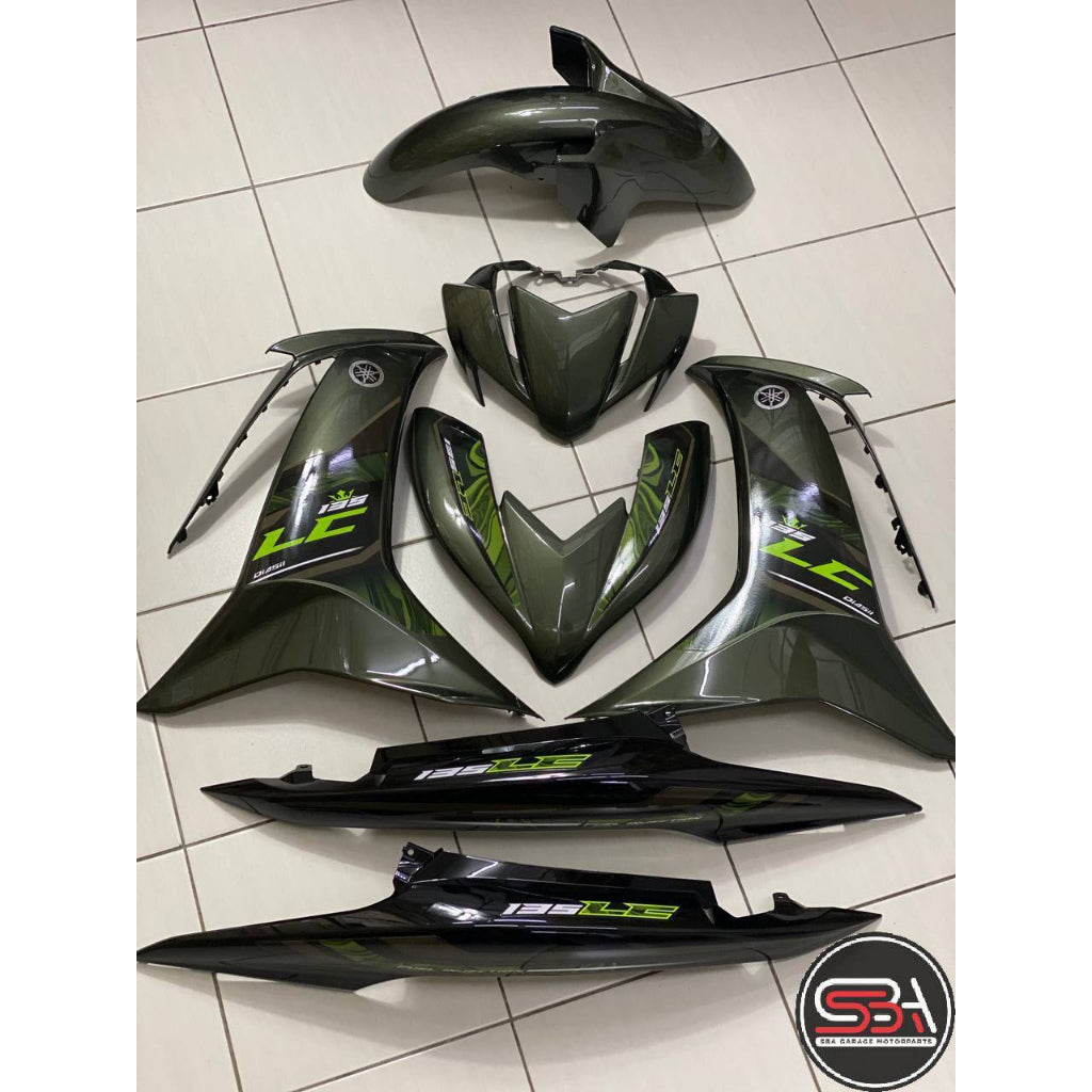 LC135 LC V8 ARMY GREEN STD DNLGM1 2023 FUEL INJECTION FI YAMAHA BODYSET COVERSET, READY TO INSTALL VELOZI