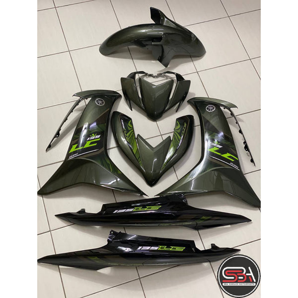 LC135 LC V8 ARMY GREEN STD DNLGM1 2023 FUEL INJECTION FI YAMAHA BODYSET COVERSET, READY TO INSTALL VELOZI