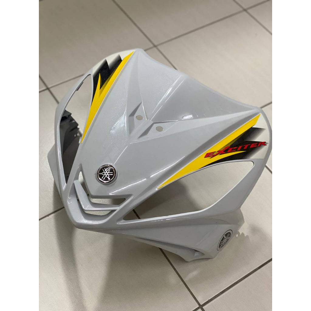 COVERSET BODYSET YAMAHA LC LC135 V1 EXCITER RC WHITE PUTIH STRIPE TANAM CODE 013 DOCTOR EDITION OEM