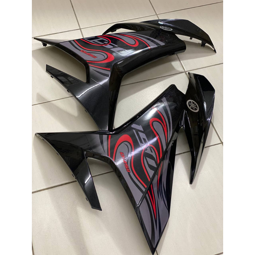 COVERSET Y15ZR V1 V2  METALIC BLACK HITAM FIRE RED EXTREME SPIRIT PREMIUM BODYSET Y15ZR Y15 YSUKU VELOZI TANAM F2