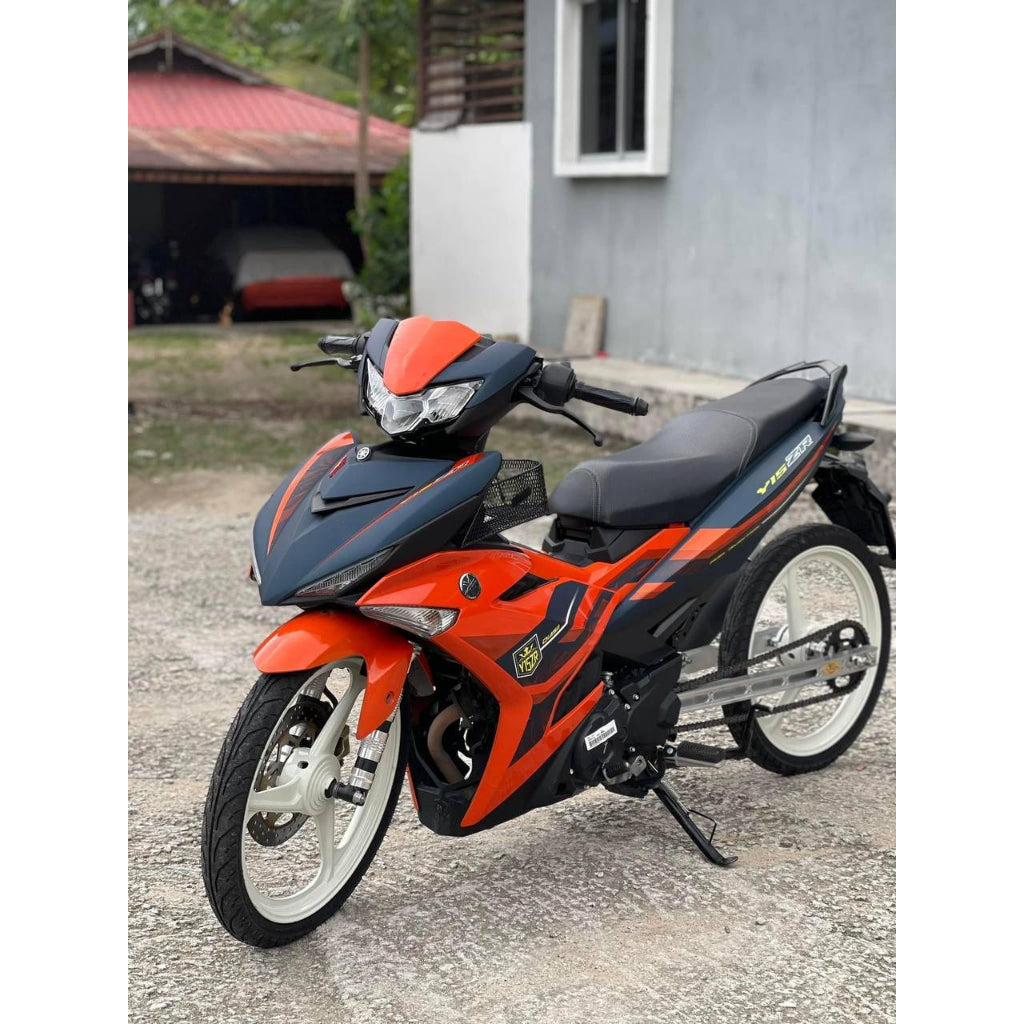 COVERSET BODYSET ORIGINAL SET Y15 Y15ZR YSUKU V1 V2 ORANGE 2023 DESIGN ORIGINAL HONG LEONG YAMAHA HLY