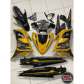 COVERSET BODYSET YAMAHA LC LC135 V6 V7 DR EXCITER YELLOW KUNING 2023 STRIPE TANAM CODE 024 DOCTOR EDITION VELOZI