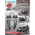 COVERSET YAMAHA LC LC135 V2 RC BLACK CRYSTAL WHITE L2-RC-1 BODYSET SIAP TANAM VELOZI WITH COVER METER
