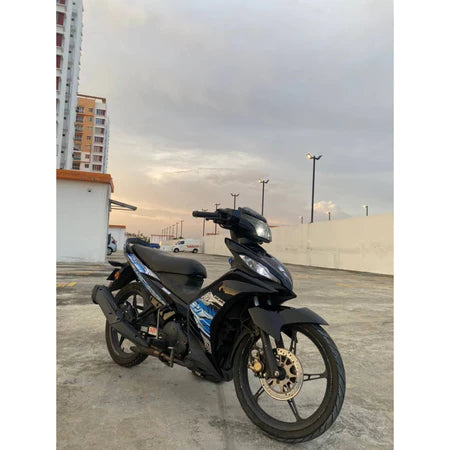 YAMAHA LC LC135 V2 V3 V4 V5 V6 V7 HITAM KILAT MATELIC BLACK FULL BIRU ROBOT 9 COVERSET SIAP TAMPAL M SEKI MALAYSIA