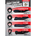 EXHAUST EKZOS COVER / SILENCER COVER ( PARTS INCLUDE WITH COVER BUSH )  LC135 V6 V7 V8 Y16ZR Y15ZR RSX 150