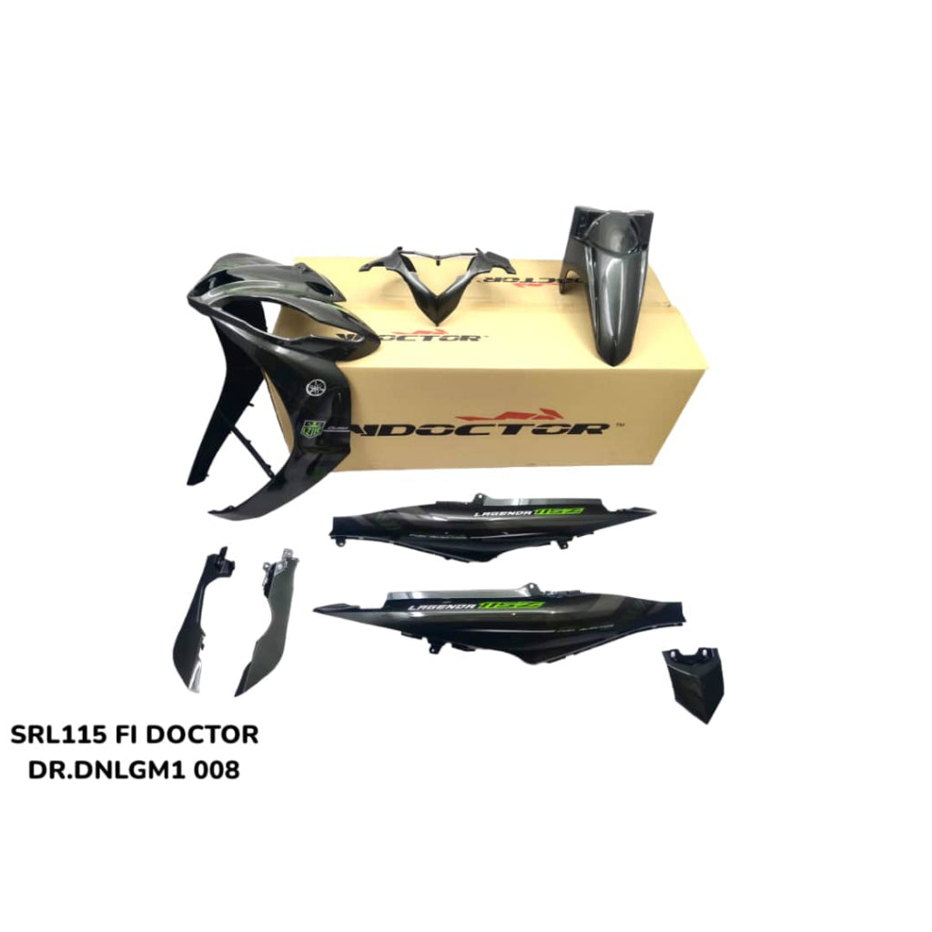 COVERSET BODYSET LAGENDA SRL 115 Fi DOCTOR DNLGM1 ARMY GREEN 008 STANDARD COLOR SIAP TANAM FREE EMBLEM DADA