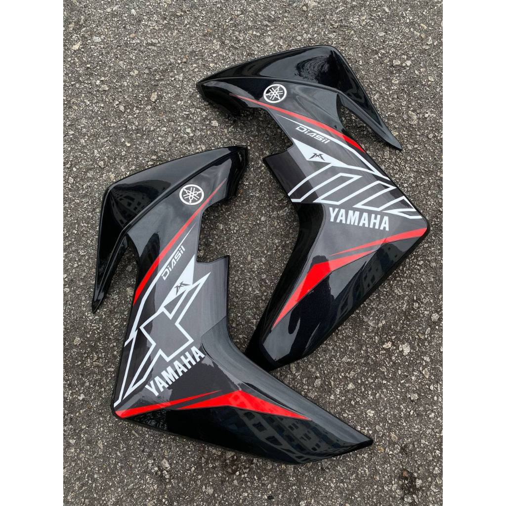 Y16 COVERSET Y16ZR MX BLACK HITAM 021 ORIGINAL EQUIPMENT MANUFACTURED DOCTOR OEM SIAP TANAM