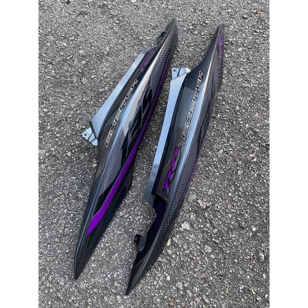 COVERSET BODYSET LC135 LC V8 DR RC EXCITER PURPLE GREY FUEL INJECTION FI YAMAHA SIAP TANAM DOCTOR 028 VELOZI