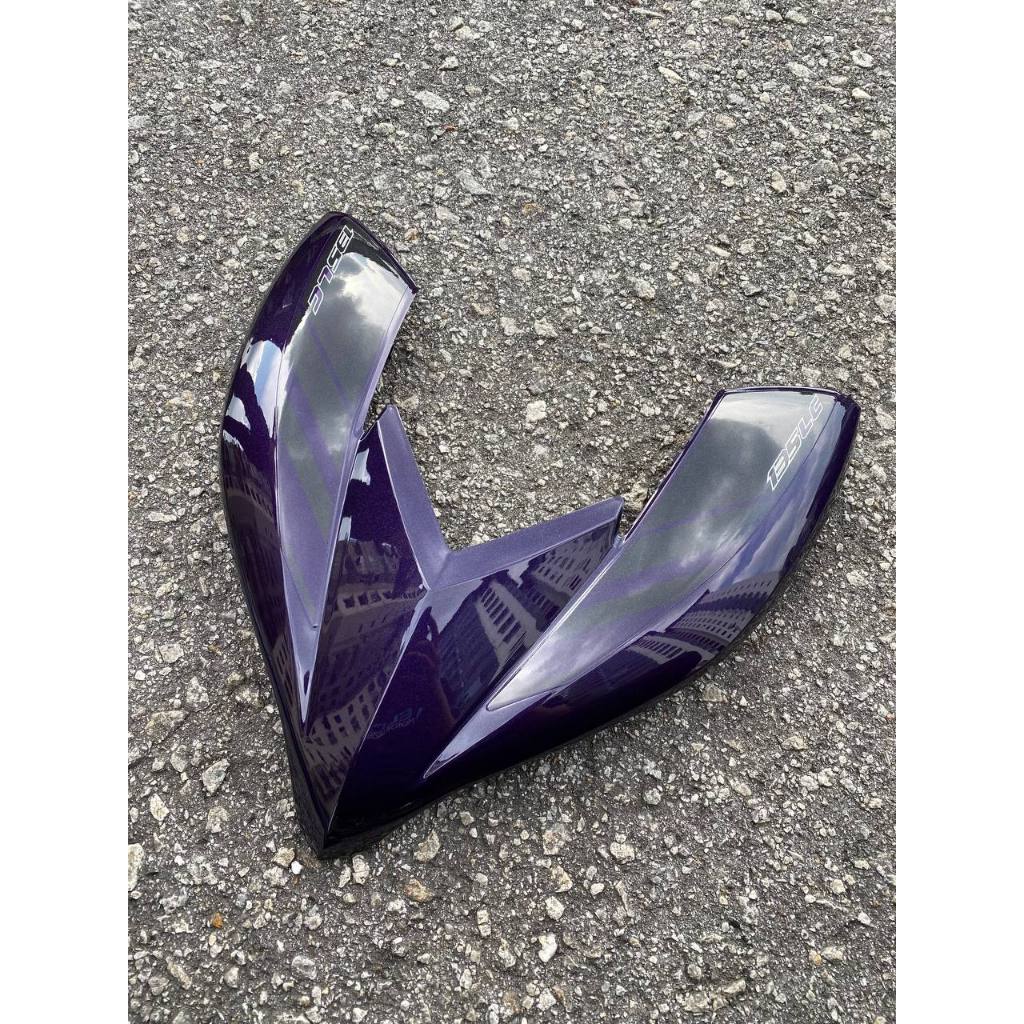 MOTORCYCLE COVERSET LC135 LC V8 PURPLE GREY BATMAN 2015 L8-ST-6 FUEL INJECTION FI YAMAHA SIAP TANAM VELOZI DOCTOR 040