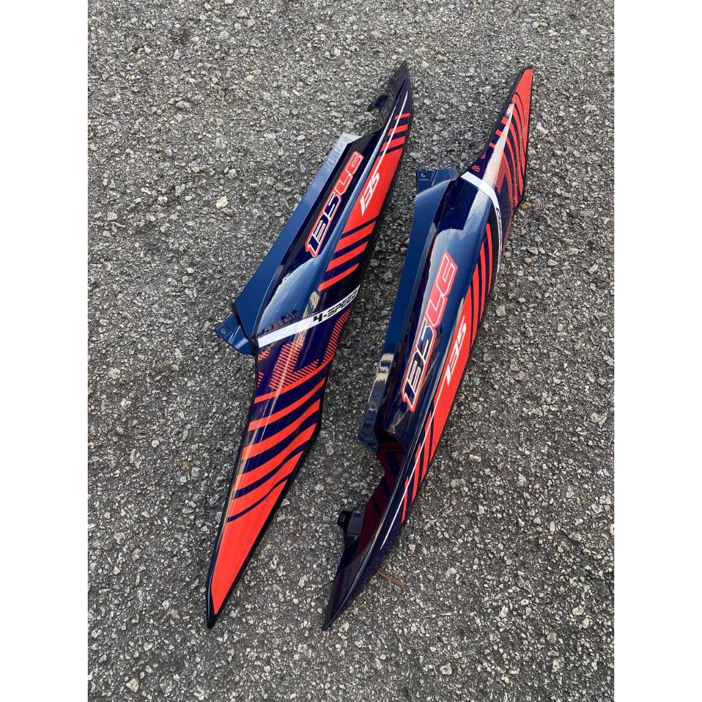 MOTORCYCLE COVERSET LC135 LC V8 VOM2 DPBMU ORANGE BATMAN 2015 L8-ST--7 FUEL INJECTION FI YAMAHA SIAP TANAM VELOZI