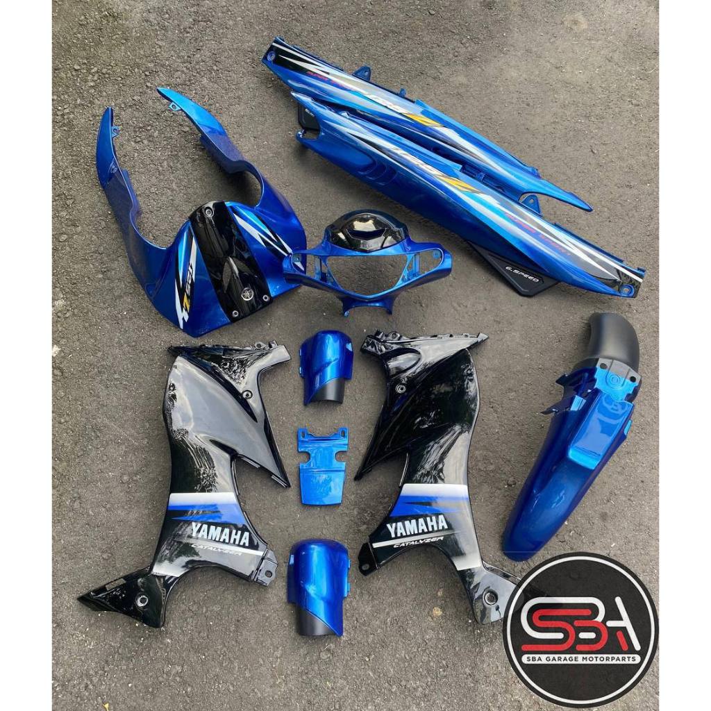 STICKER STRIPE BODY SET / COVERSET 125Z MORITAKA BIRU SKALA Z ORIGINAL YAMAHA