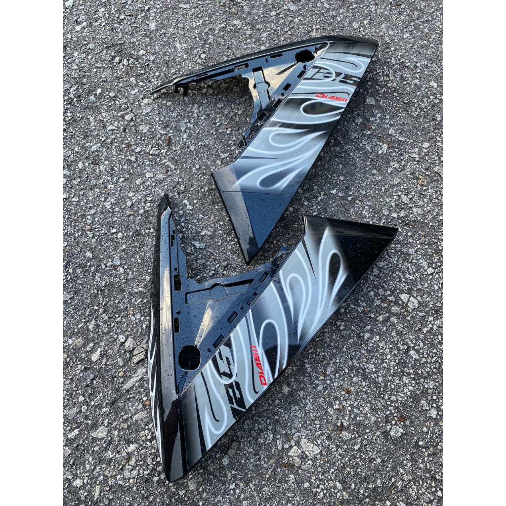 COVERSET BODYSET EGO AVANTIZ YAMAHA STICKER SIAP TANAM FIRE API BLACK HITAM 002 DOCTOR FULLSET