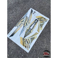 STICKER STRIPE BODY SET / COVERSET LC LC135 V2 V3 V4 V5 V6 V7 GOLD ROBOT NO 9 MORITAKA YAMAHA