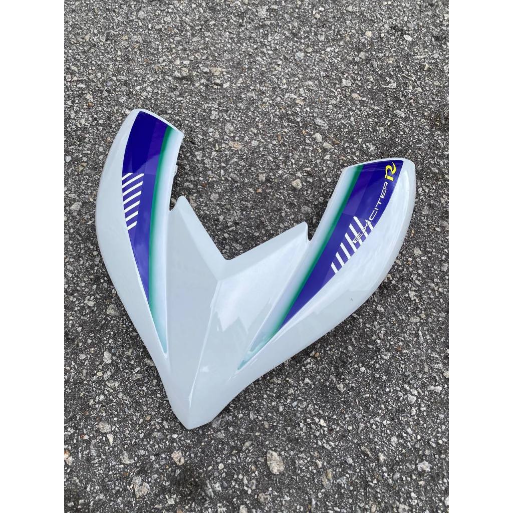 MOTORCYCLE COVERSET BODYSET LC135 LC V8 EXCITER R CRYSTAL WHITE BLACK L8-ER-2 FUEL INJECTION FI YAMAHA SIAP TANAM VELOZI