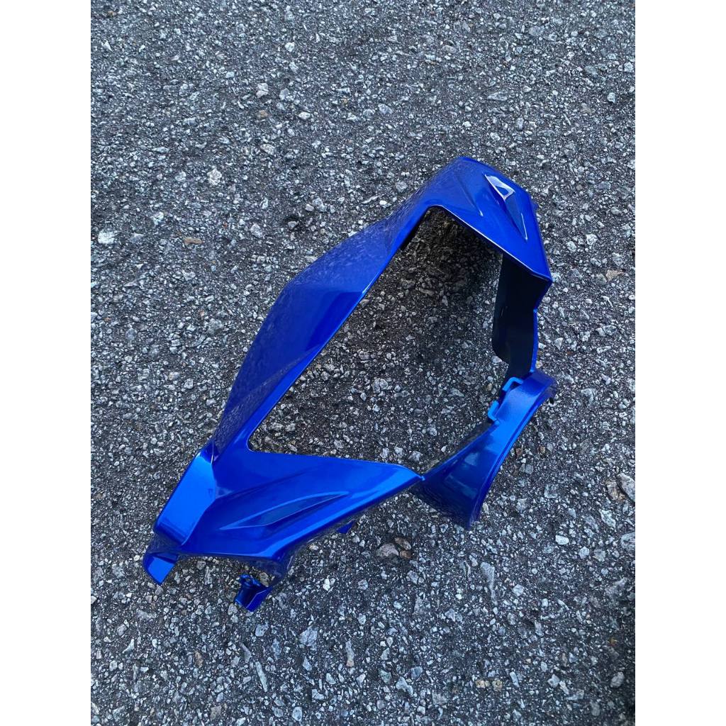 COVERSET LC LC135 V1 YAMAHA DOCTOR P BLUE BIRU 022 2015 NEW DESIGN STRIPE SIAP TANAM CLEAR 2K