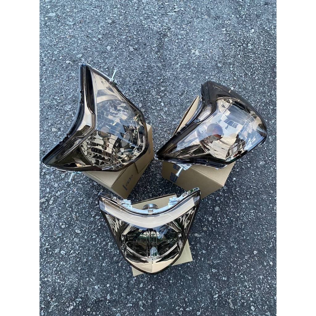 HEAD LAMP LC135 V1 V2 V3 V4 V5 V6 V7 LC 135 LAGENDA Z ZR FUEL INJECTION FI EX5 TINTED CLEAR LAMPU DEPAN HEADLAMP LIGHT