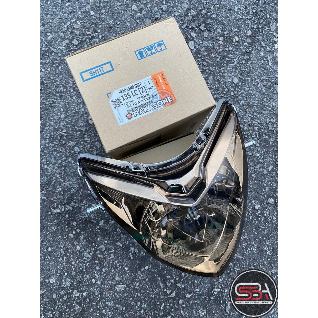 HEAD LAMP LC135 V1 V2 V3 V4 V5 V6 V7 LC 135 LAGENDA Z ZR FUEL INJECTION FI EX5 TINTED CLEAR LAMPU DEPAN HEADLAMP LIGHT