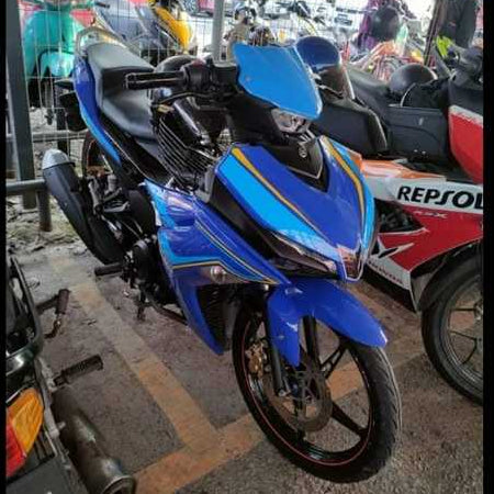 Y16 COVERSET Y16ZR DPBMC SP RXZ DESIGN BIRU BOJAN Y16-RXZ-E-3 ORIGINAL VELOZI YAMAHA SIAP TANAM READY STOK