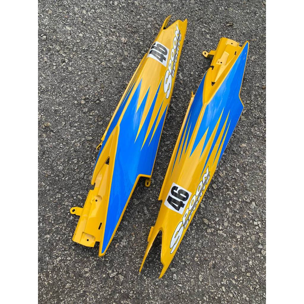 COVERSET BODYSET YAMAHA LC LC135 V6 V7 DR. SPOON STRIPE TANAM CODE 040 DOCTOR EDITION OEM