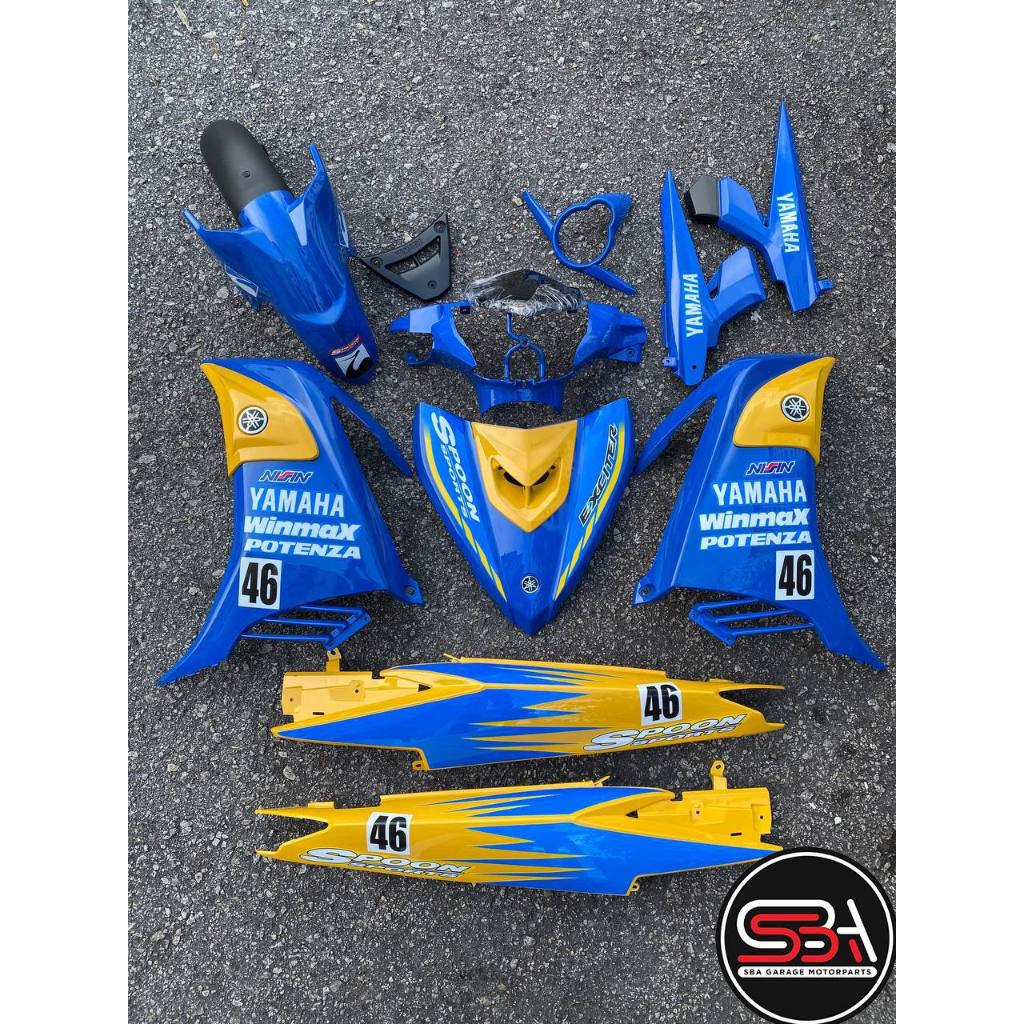 COVERSET BODYSET YAMAHA LC LC135 V6 V7 DR. SPOON STRIPE TANAM CODE 040 DOCTOR EDITION OEM