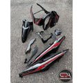 COVERSET BODYSET LAGENDA SRL 115 / 115Z Fi INJECTION HITAM KILAT RED MERAH STANDARD COLOR VELOZI M SEKI SET SIAP TAMPAL