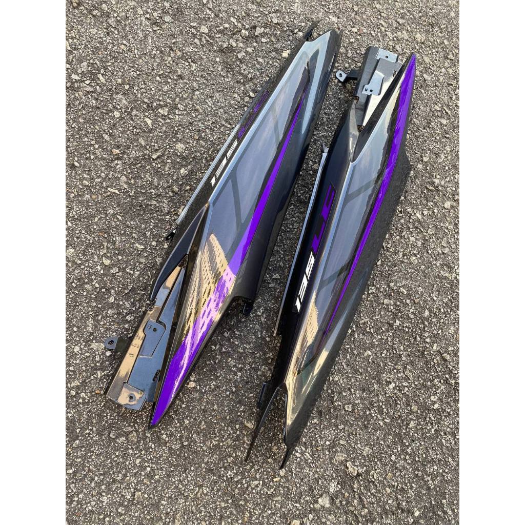COVERSET BODYSET YAMAHA LC LC135 V6 V7 DR PURPLE 027 RXZ DESIGN STRIPE TANAM DOCTOR EDITION OEM