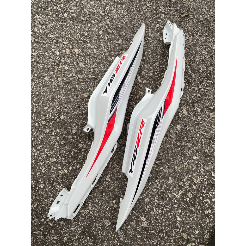 Y16 COVERSET Y16ZR STANDARD DESIGN CRYSTAL WHITE RED SUN ROSE Y16-ST-1 ORIGINAL VELOZI YAMAHA SIAP TANAM READY STOK