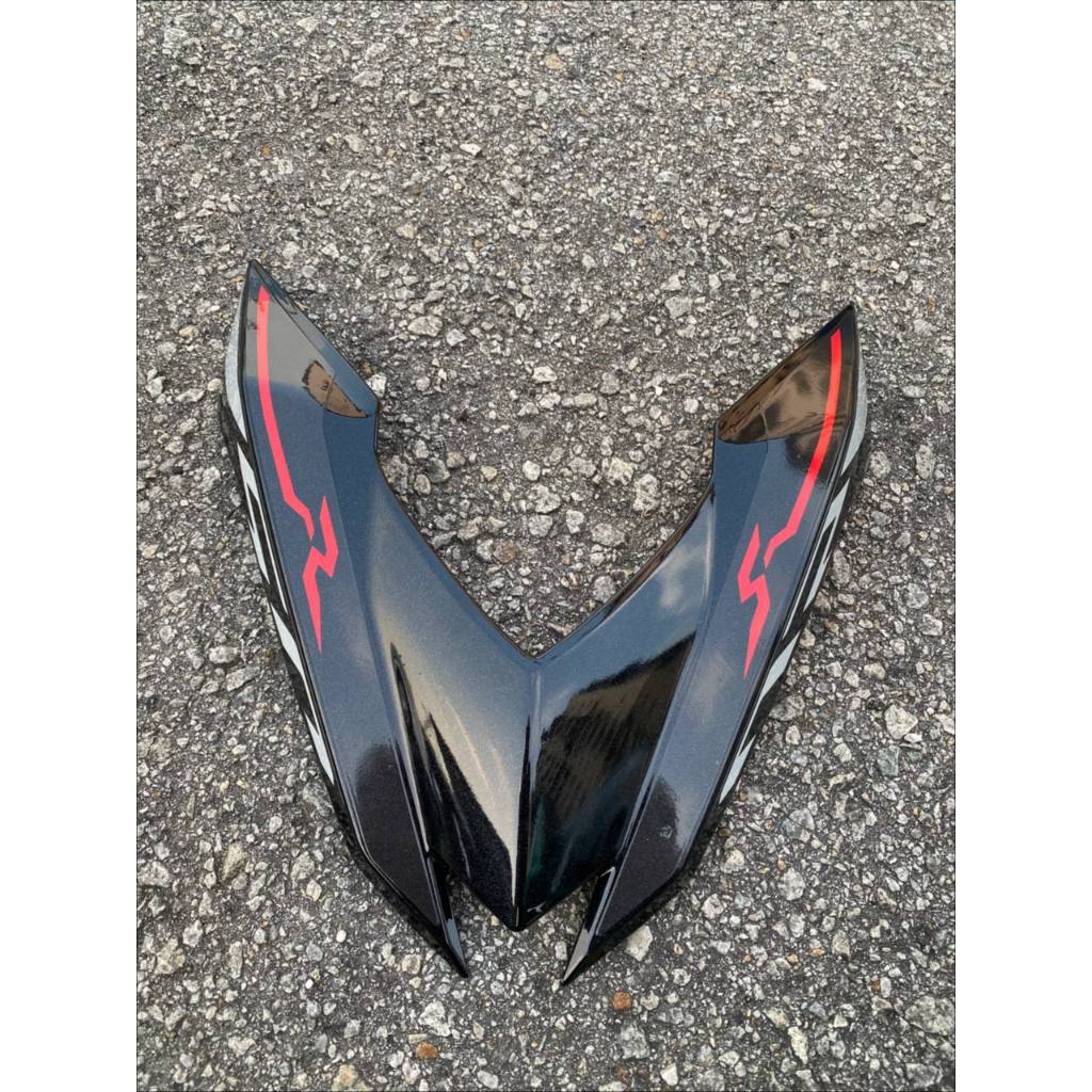 COVERSET BODYSET HONDA RS RS150 V1 DOCTOR HITAM BLACK LINE CODE 001 STRIPE SIAP TANAM