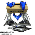 COVERSET BODYSET LC135 LC V8 DR P BLUE BIRU 2015 CODE 041 FUEL INJECTION FI YAMAHA SIAP TANAM DOCTOR OEM