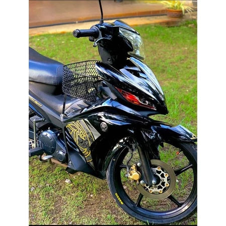YAMAHA LC LC135 V2 V3 V4 V5 V6 V7 HITAM KILAT MATELIC BLACK FULL BATIK GOLD COVERSET BODYSET SIAP TAMPAL M SEKI MALAYSIA