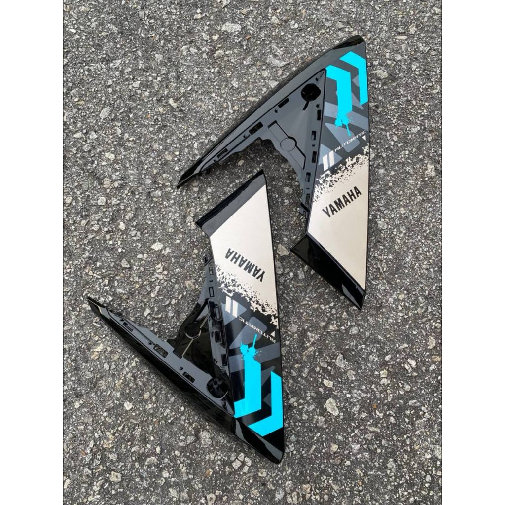 COVERSET BODYSET EGO AVANTIZ YAMAHA STICKER SIAP TAMPAL VPBC5 BLACK BIRU M SEKI FULLSET NEW