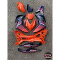 Y16 V1 V2 COVERSET Y16ZR VOM2 ORANGE DPBMU 2015 DESIGN Y16-ST-8 ORIGINAL VELOZI YAMAHA TANAM READY STOK