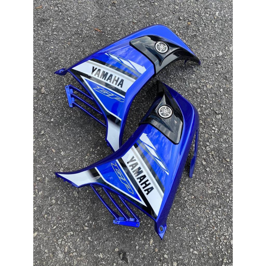 COVERSET BODYSET YAMAHA LC LC135 V6 V7 DR S BLUE GP BIRU CODE 038 STRIPE TANAM DOCTOR EDITION OEM