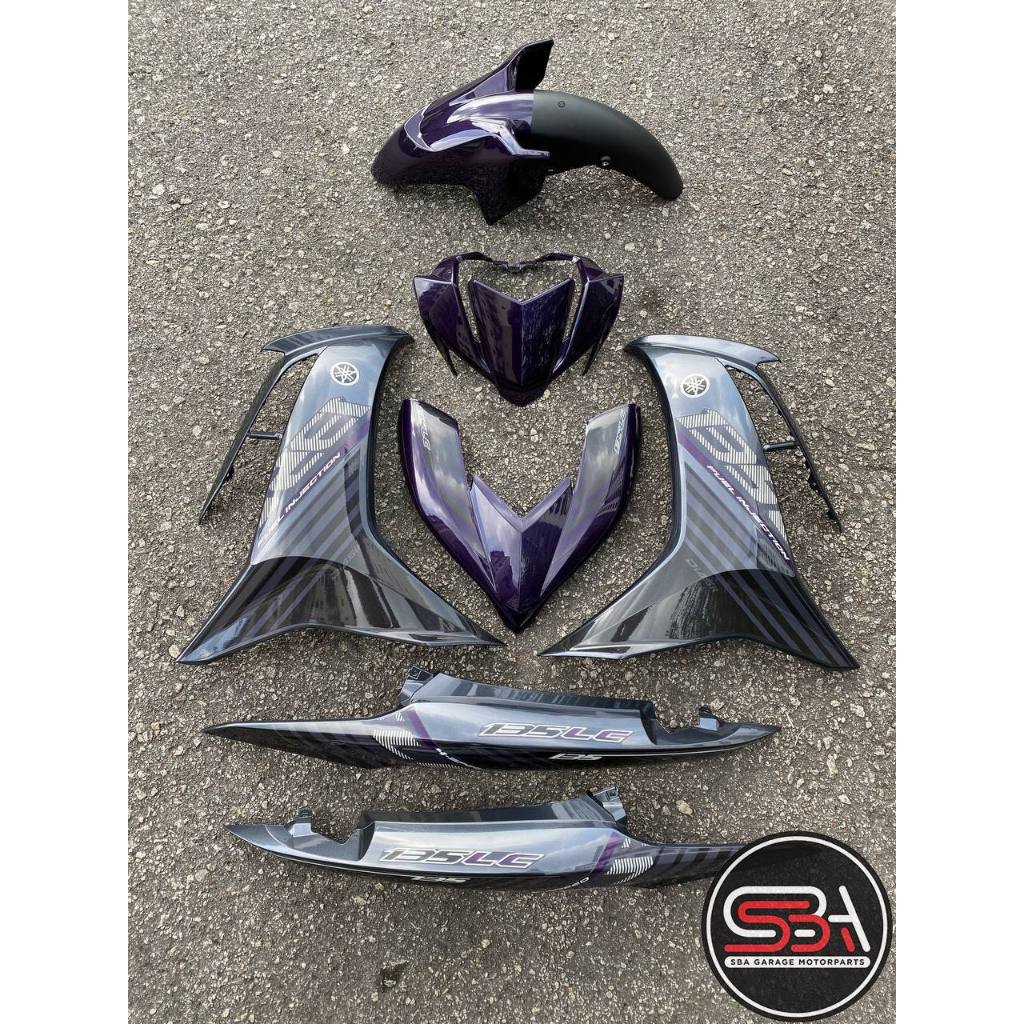 MOTORCYCLE COVERSET LC135 LC V8 PURPLE GREY BATMAN 2015 L8-ST-6 FUEL INJECTION FI YAMAHA SIAP TANAM VELOZI DOCTOR 040