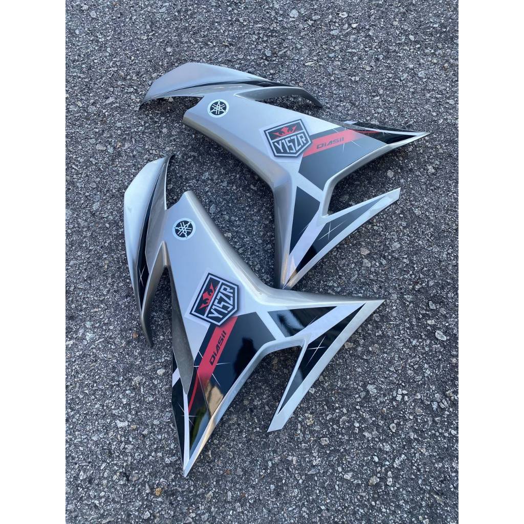 COVERSET BODYSET ORIGINAL VELOZI TANAM SET Y15 Y15ZR YSUKU V1 V2 RM7 S3 MERAH SILVER 2023 DESIGN STANDARD