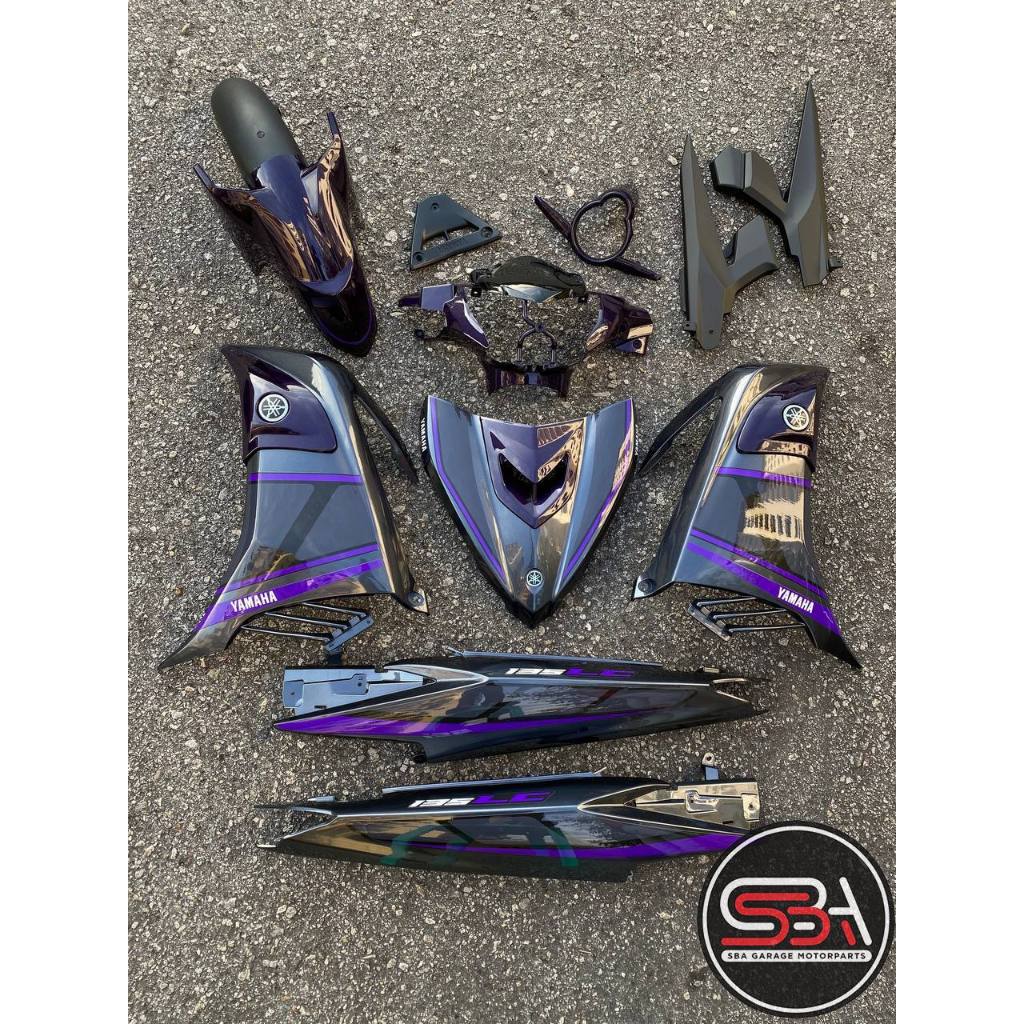 COVERSET BODYSET YAMAHA LC LC135 V6 V7 DR PURPLE 027 RXZ DESIGN STRIPE TANAM DOCTOR EDITION OEM