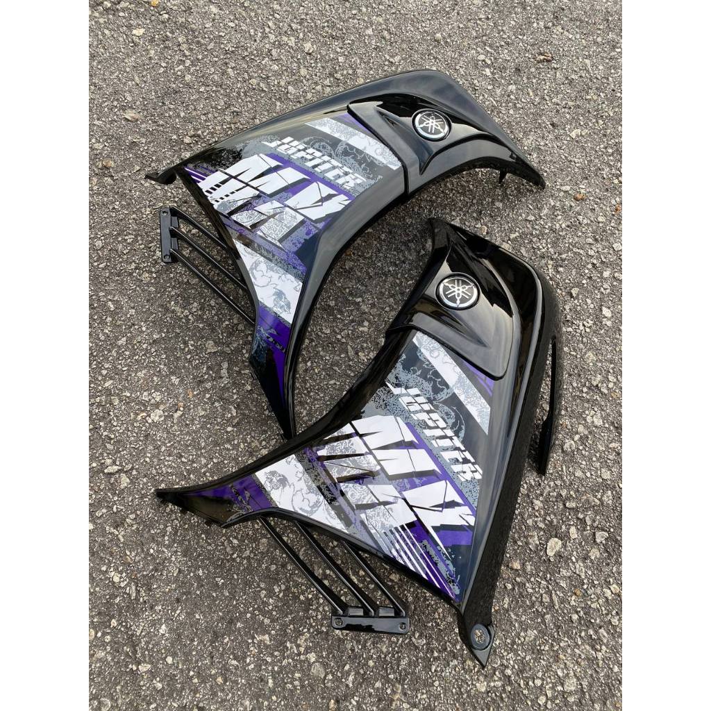 COVERSET YAMAHA LC LC135 V2 JUPITER MX PURPLE BLACK L2-JMX-B-3 BODYSET SIAP TANAM VELOZI WITH COVER METER
