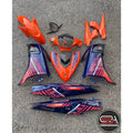 COVERSET YAMAHA LC LC135 V6 V7 VOM2 DPBMU 2015 ORANGE DESIGN BODYSET SIAP TAMPAL VELOZI WITH COVER METER L6-ST-8