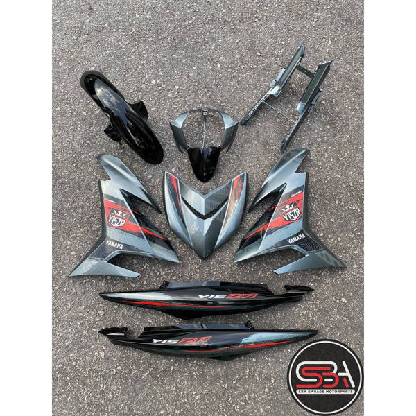 COVERSET BODYSET Y15 Y15ZR YSUKU V2 PL BNM3 GREY BLACK STD YAMAHA HLY DOCTOR SIAP TANAM / VELOZI TAMPAL 2024