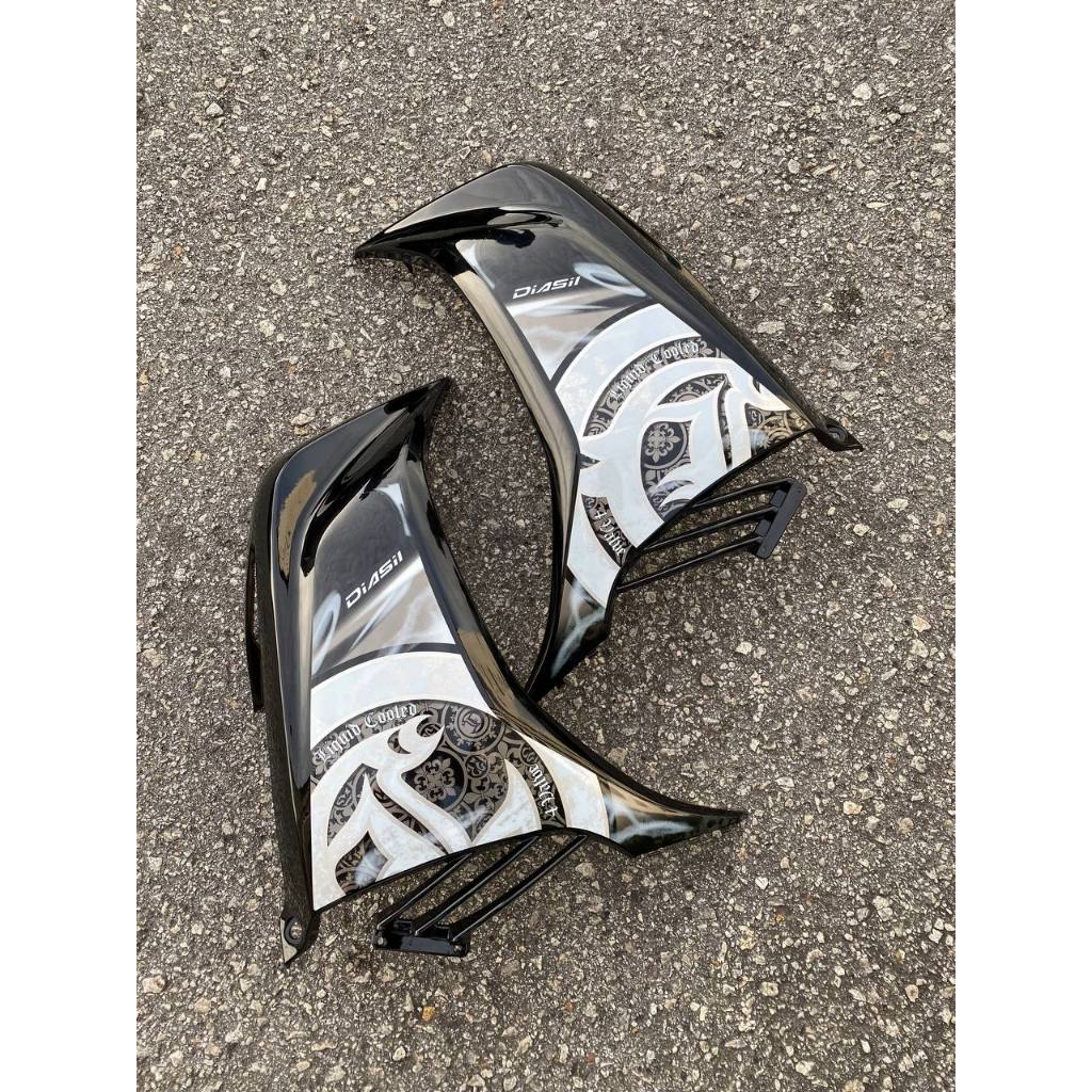 YAMAHA LC LC135 V6 V7 HITAM KILAT FULL STRIPE HITAM BATIK SMOKE - COVERSET BODYSET SIAP TAMPAL VELOZI WITH COVER METER