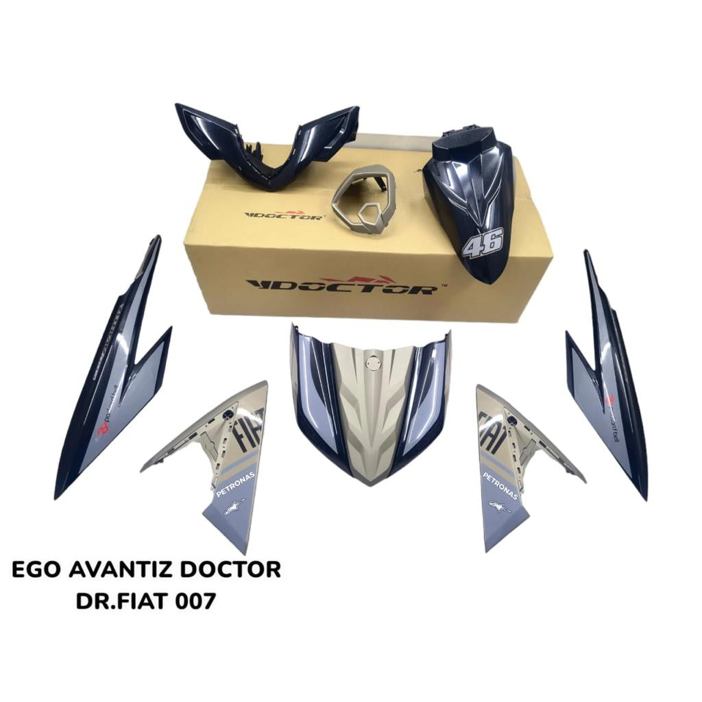 COVERSET BODYSET EGO AVANTIZ YAMAHA STICKER SIAP TANAM FIAT 007 DOCTOR FULLSET NEW