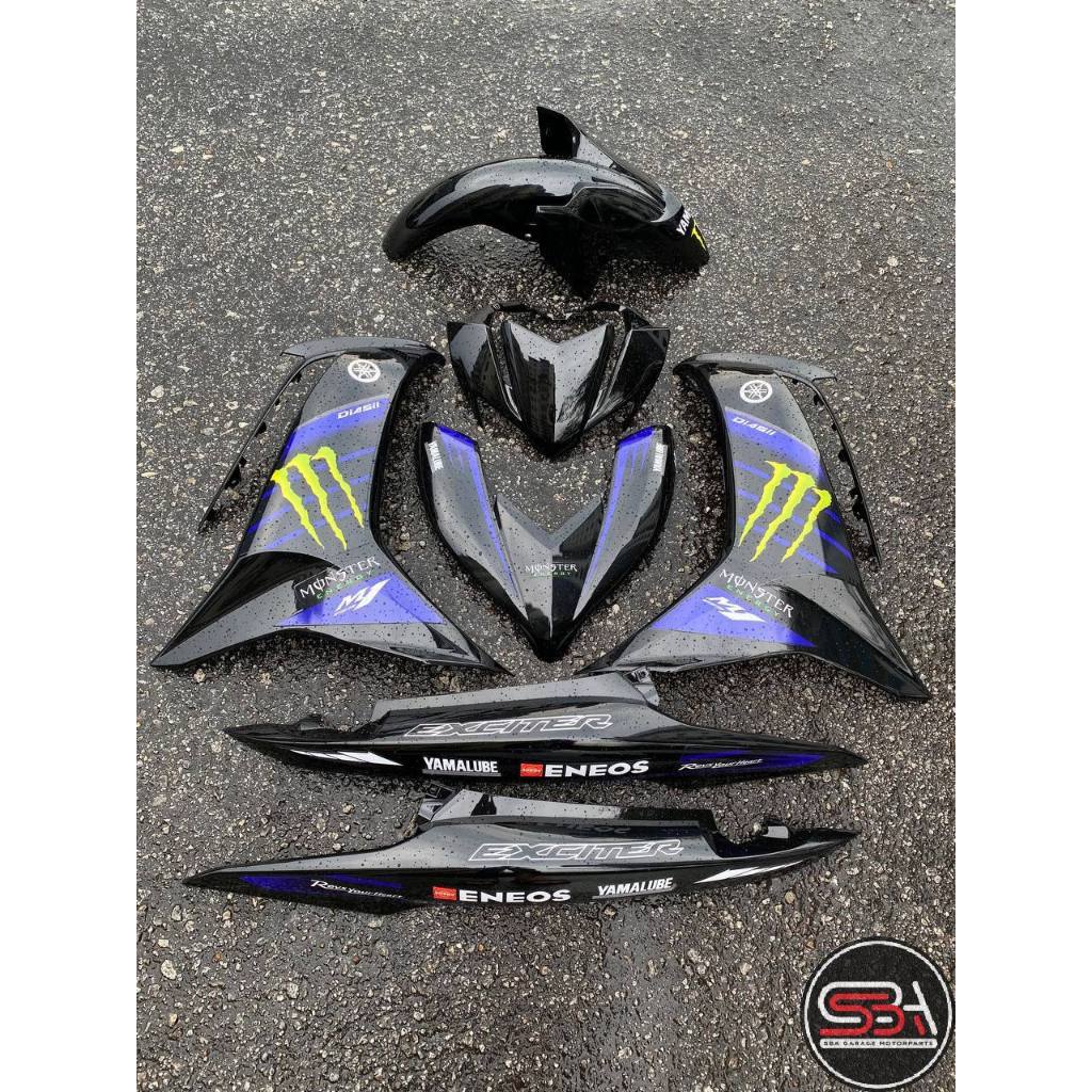 MOTORCYCLE COVERSET BODYSET LC135 LC V8 MONSTER ENERGY GP 2020 L8-ME1 FUEL INJECTION FI YAMAHA SIAP TANAM VELOZI