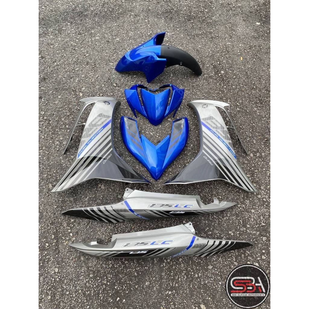 COVERSET BODYSET LC135 LC V8 DR P BLUE BIRU 2015 CODE 041 FUEL INJECTION FI YAMAHA SIAP TANAM DOCTOR OEM