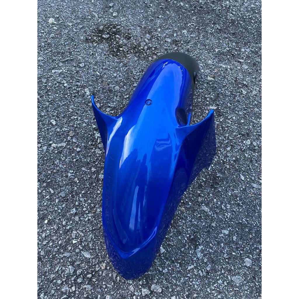 COVERSET LC LC135 V1 YAMAHA DOCTOR P BLUE BIRU 022 2015 NEW DESIGN STRIPE SIAP TANAM CLEAR 2K