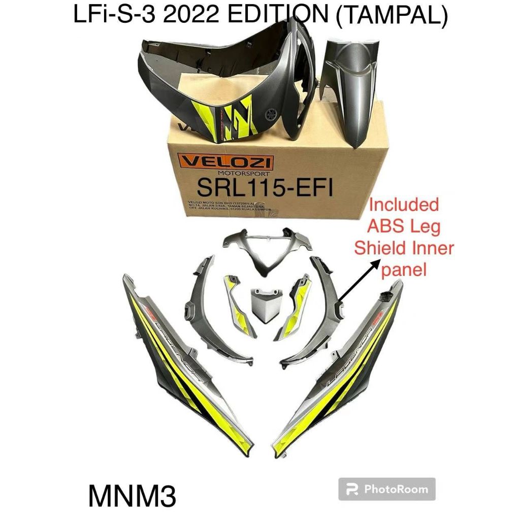 COVERSET BODYSET YAMAHA LAGENDA SRL 115 / 115Z FI MNM3 SILVER / GREY STICKER SIAP TAMPAL WS VELOZI SET