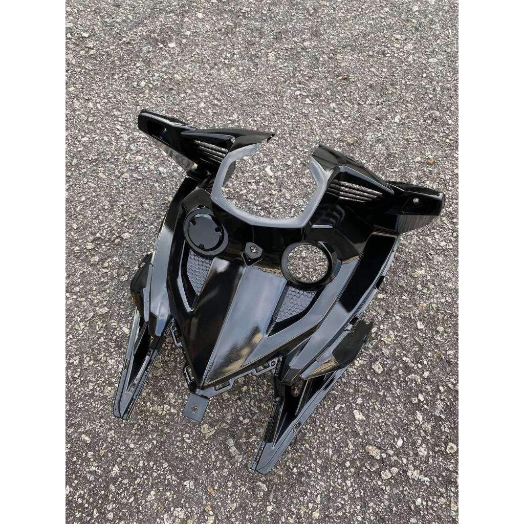 INNER VERSION KILAT MATELIC Y150 ZR Y15 V2 COMPLETE SET COVER HITAM BLACK DOCTOR VELOZI 15 ITEM FULLSET