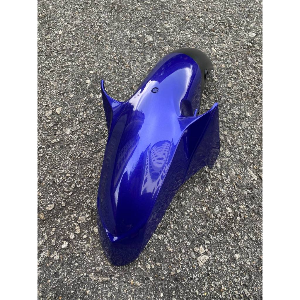 COVERSET BODYSET YAMAHA LC135 V1 BIRU FULL BATIK EXTREME SPIRIT ORIGINAL M SEKI STRIPE SIAP TAMPAL (FREE EMBLEM)