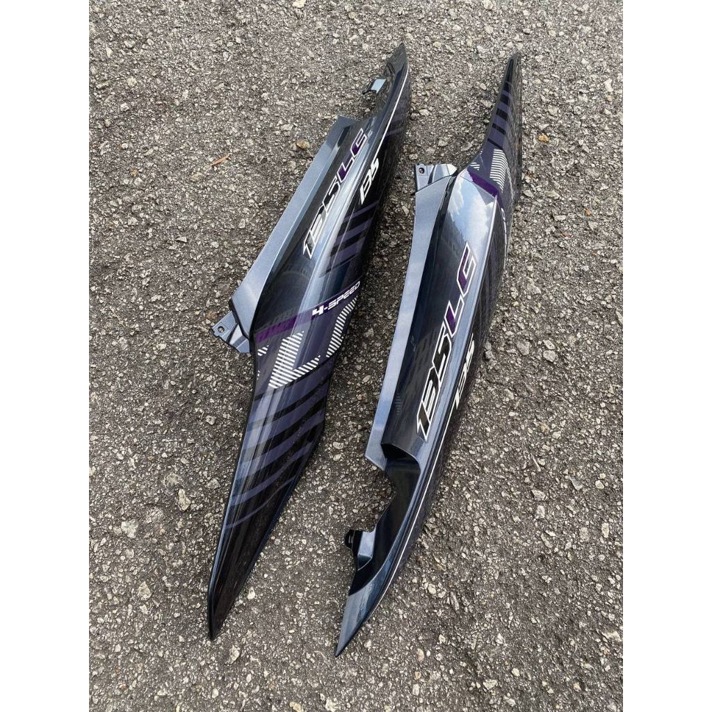 MOTORCYCLE COVERSET LC135 LC V8 PURPLE GREY BATMAN 2015 L8-ST-6 FUEL INJECTION FI YAMAHA SIAP TANAM VELOZI DOCTOR 040